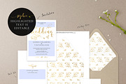Gold Wedding Invitation Set, Sophie, an Invitation Template by Alice Bluefox (Thumbnail 10 of 11)