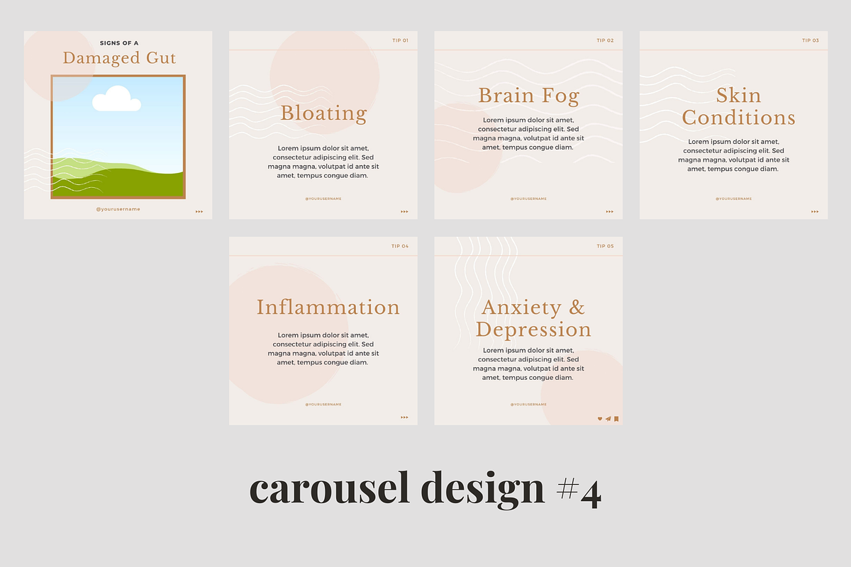Instagram Carousel Templates, a Social Media Template by Brand Spanking You (Photo 6 of 9)