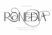 Ronedia Stylish Sans Font, a Sans Serif Font by RantautypeStudio (Thumbnail 1 of 17)