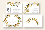 Warm Leaves Wedding Invitation Suite, an Invitation Template by Knotted Design (Thumbnail 4 of 5)