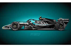 Mercedes-AMG F1 W17 - 2026, a Sport Illustration by frizio