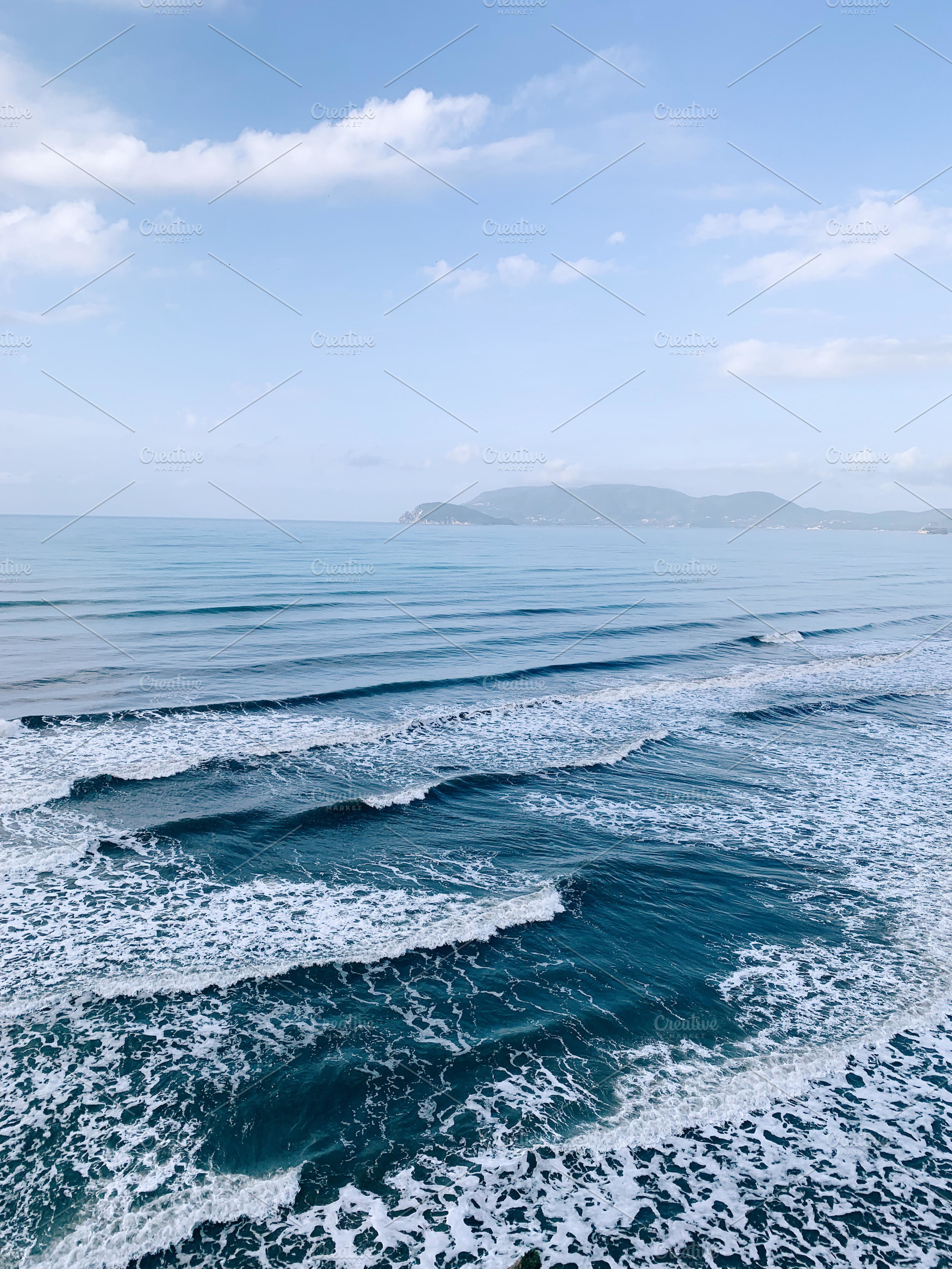 Waves in greece  ionian sea hd featuring sea, waves, and moving, a Nature Photo by Kasia Górska