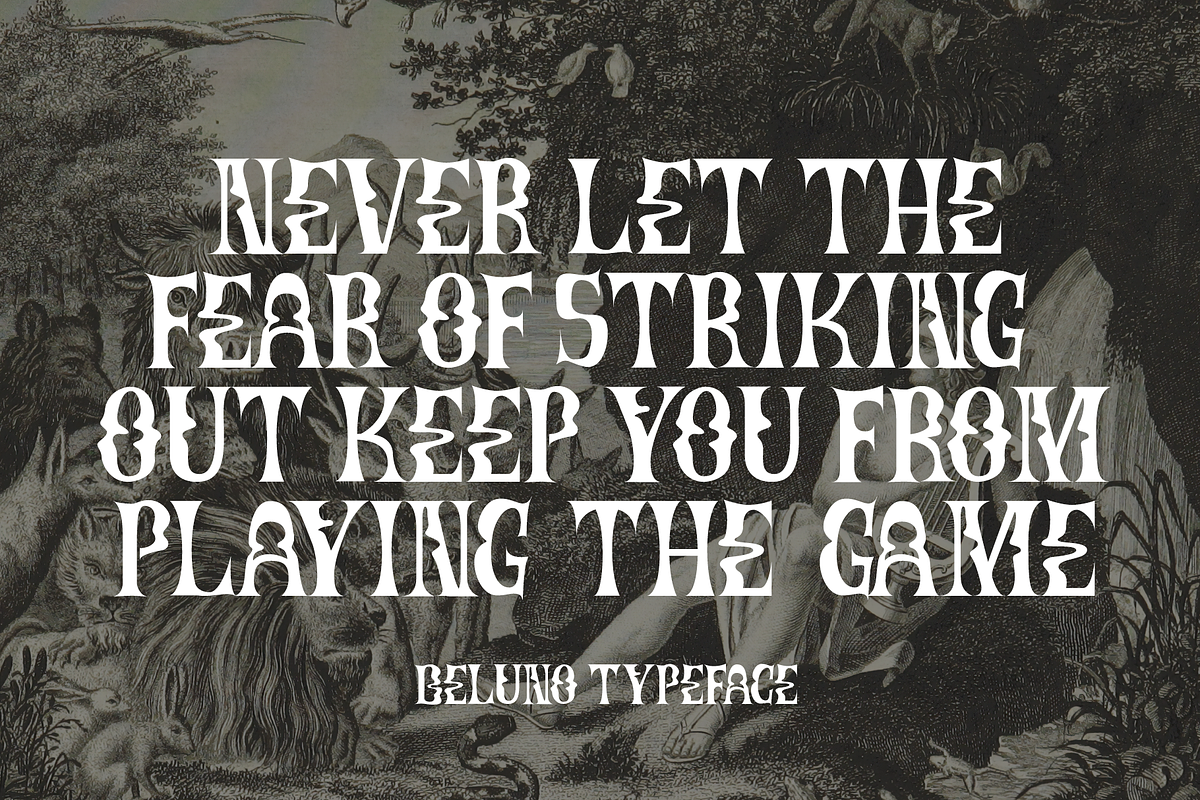 Beluno Groovy Font, a Font by Authentic Studio (Photo 7 of 7)