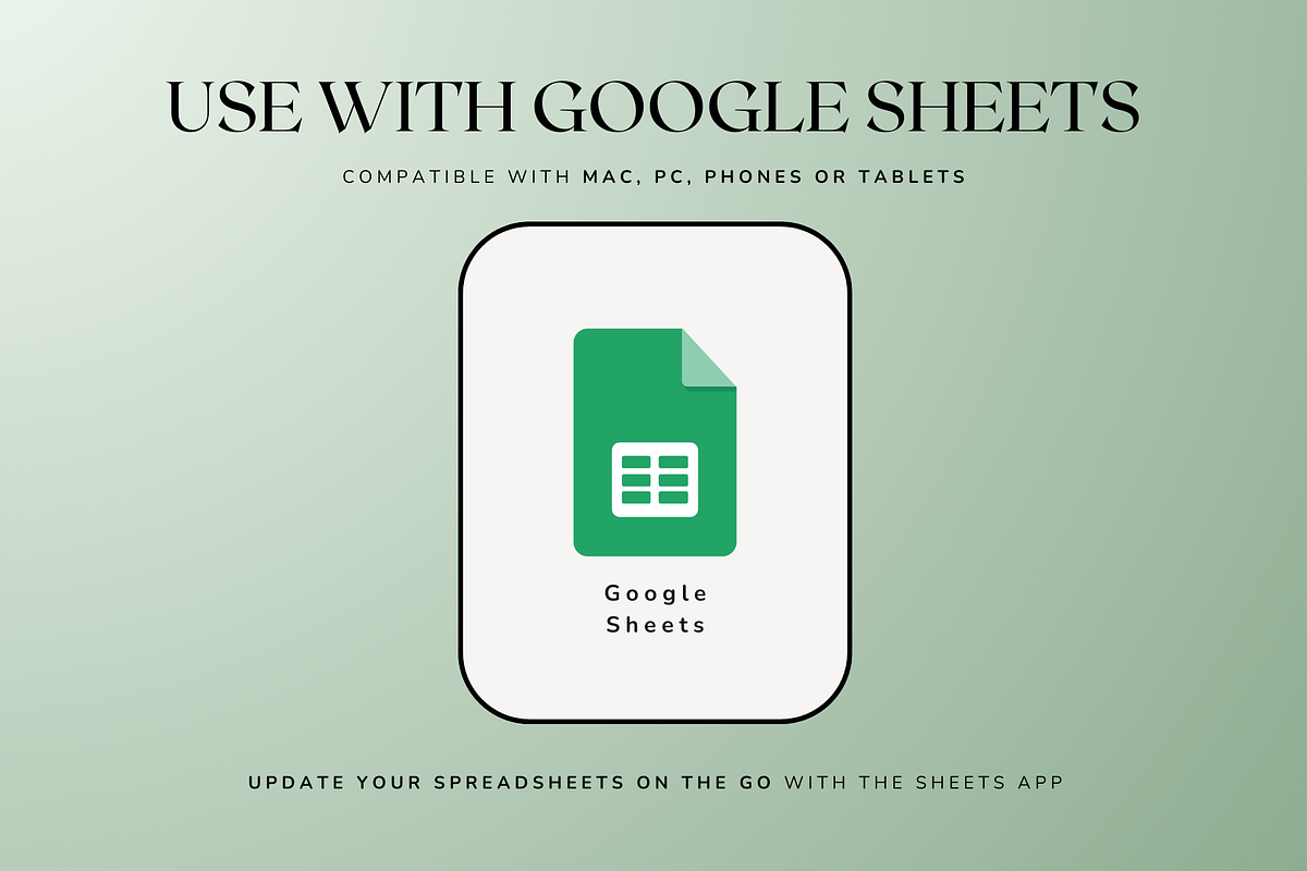 Simple Paycheck Budget - Green, a Templates & Theme by The Creative Plans co (Photo 10 of 10)
