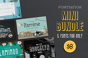 Mini Bundle - 5 Fonts, a Font by Fontdation