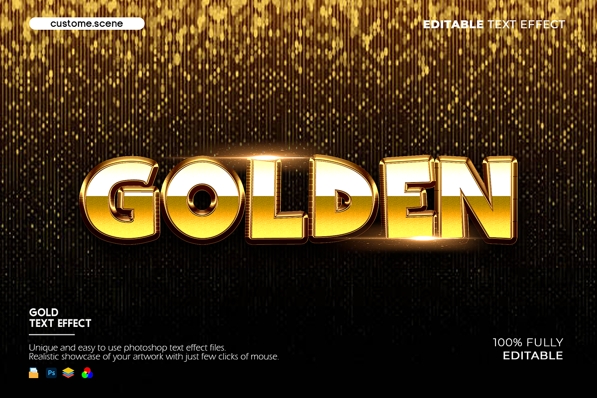 Gold Text Effect Bundle