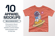 Bella Canvas 3001T Toddler Mockups, a Shirt Mockup by GraphicHero (Thumbnail 1 of 9)