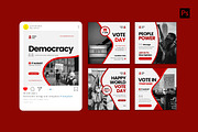 Democracy Day Instagram Post, a Social Media Template by CavenArt (Thumbnail 4 of 5)