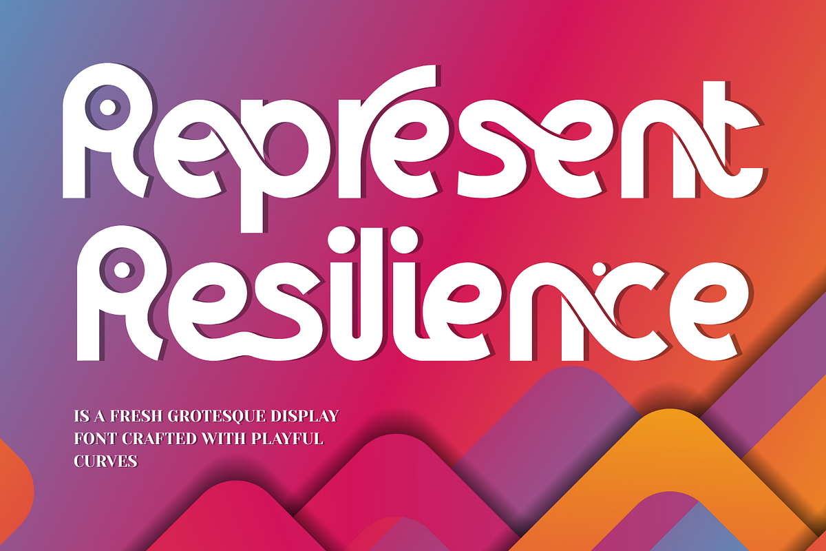 Represent Resilience - Art Deco Font, a Sans Serif Font by 177Studio (Photo 1 of 8)