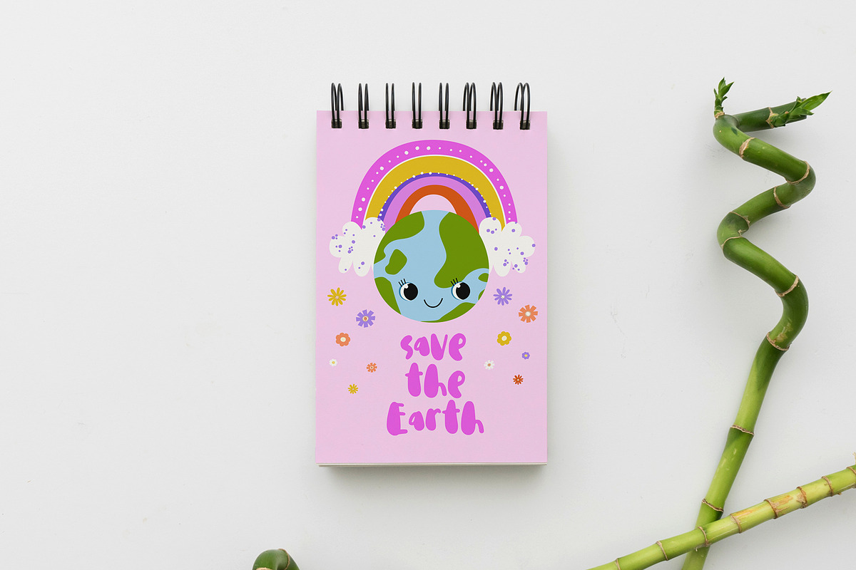 Cute Earth Day Clipart Set: Kawaii, an Object Illustration by the_myro (Photo 9 of 9)