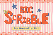 Big Scribble — Bold Handwritten Font, a Handwritten Font by Kate Creative Studio (Thumbnail 1 of 11)