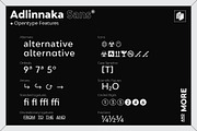 50% off Adlinnaka Sans - Font Family, a Sans Serif Font by HARMNESSLESS (Thumbnail 6 of 11)