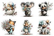 Whimsical Spring Animals Clipart, an Illustration by Dream Creation (Thumbnail 5 of 6)