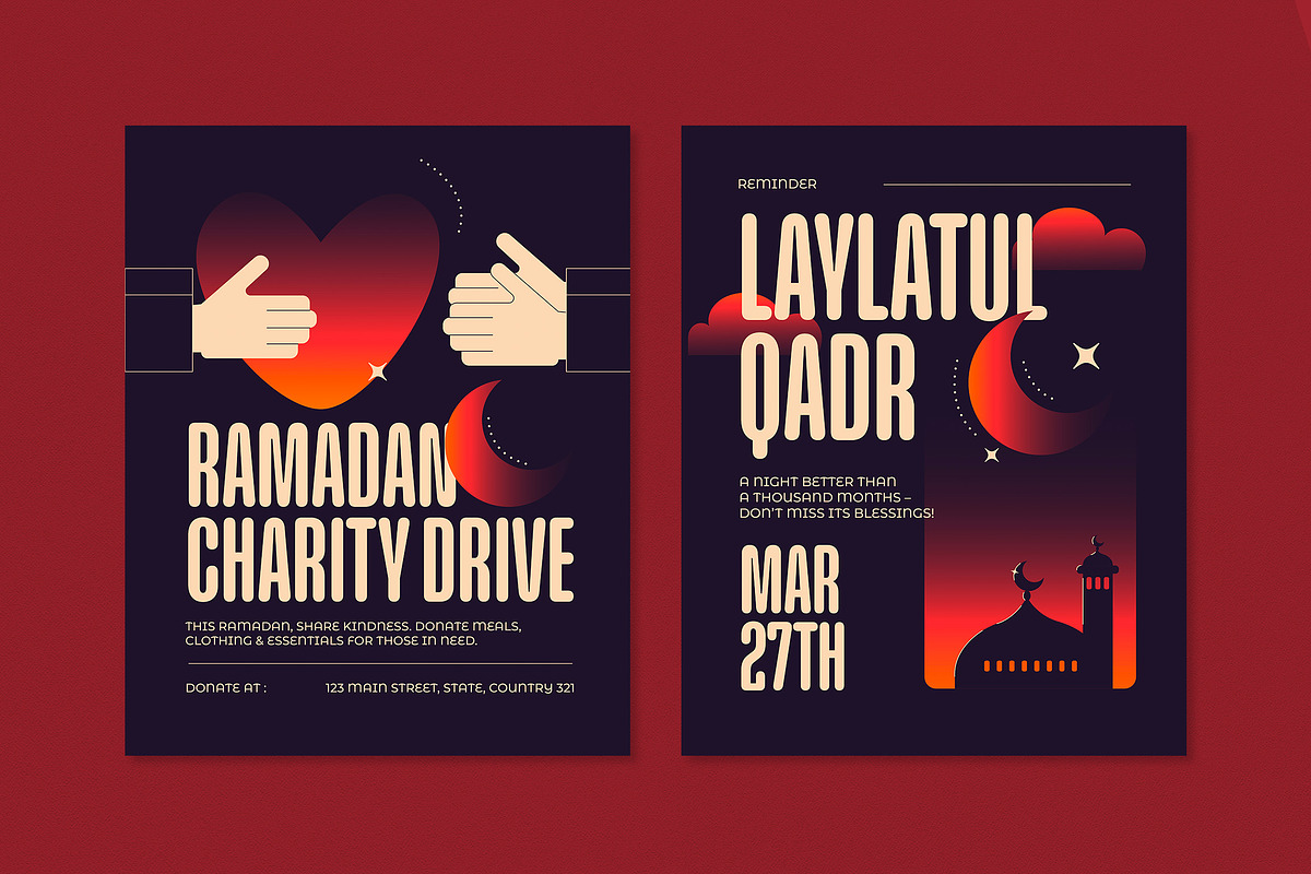 Modern Ramadan Kareem Instagram Post, a Social Media Template by Guuver (Photo 2 of 4)