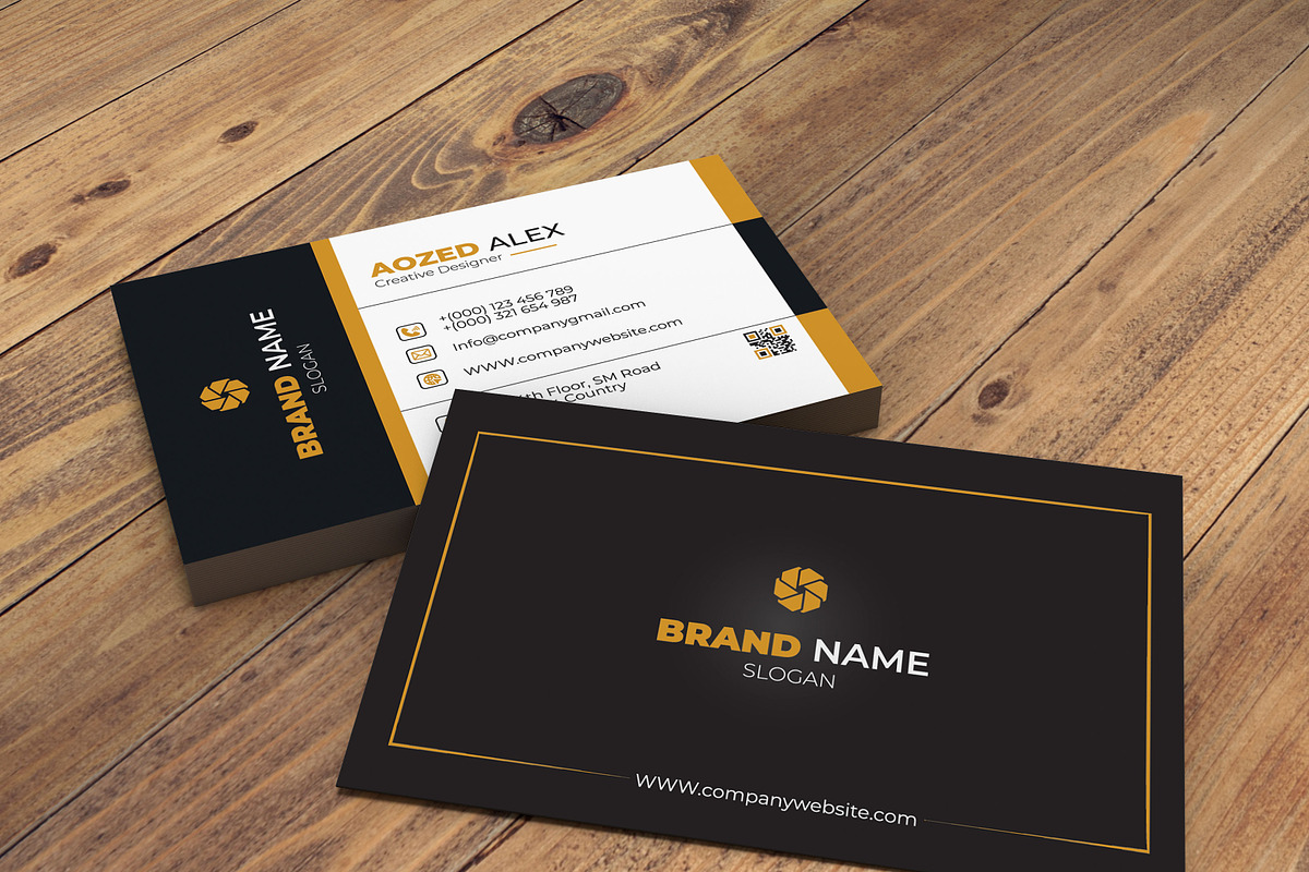 Business Card Design template, a Marketing Template by Shihab1234