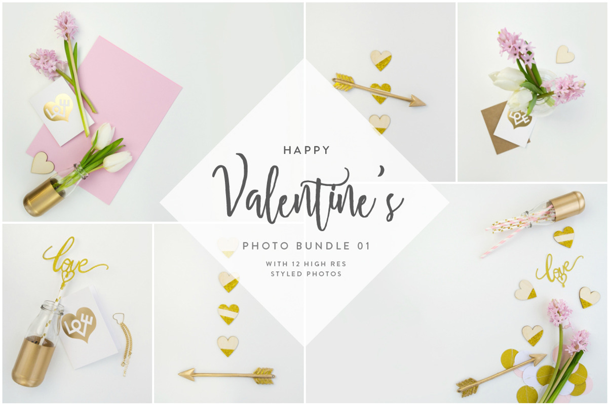 Valentine's Styled Photo Bundle 01, a Product Mockup by GT Studio (Photo 1 of 13)
