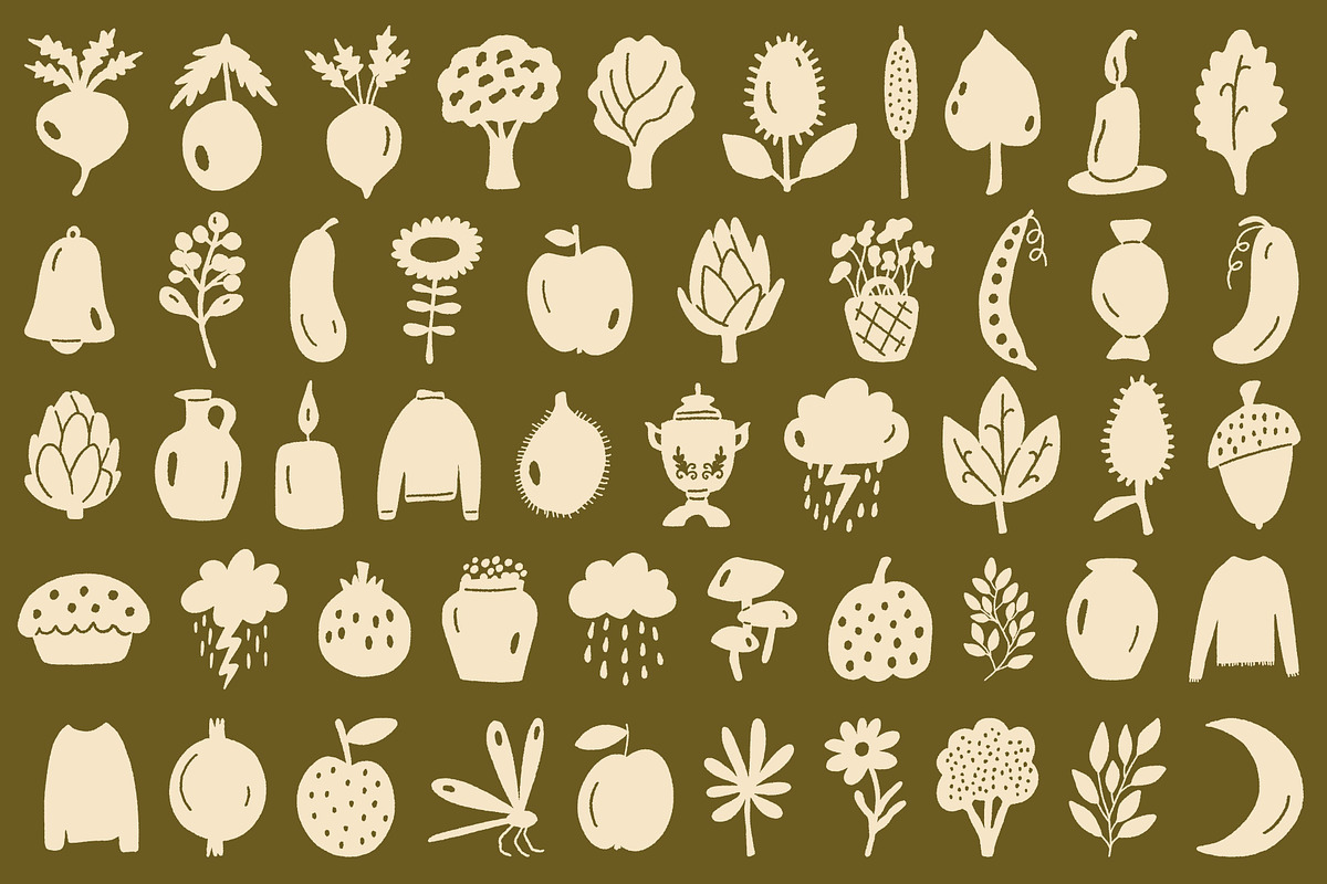 Autumnfolk: 150 Silhouette Pack, an Object Illustration by Veyla (Photo 6 of 17)