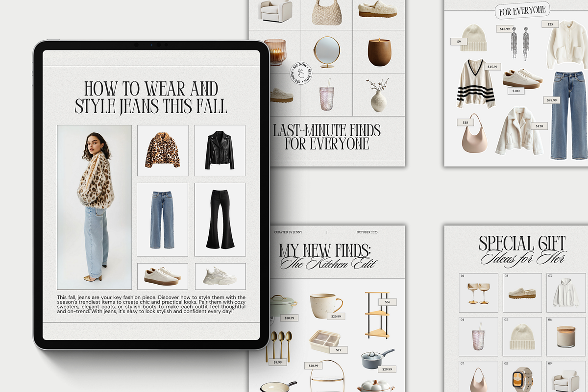 LTK Fashion Canva Templates, a Social Media Template by Xenié Creative (Photo 7 of 9)
