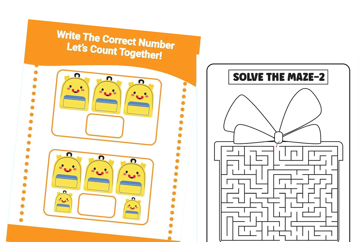 Back To School Preschool Activity, an Education Illustration by Sourcedigi (Photo 3 of 3)
