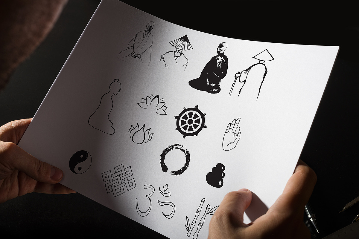 Hand Drawn Oriental Vectors, an Illustration by ijiki (Photo 5 of 5)