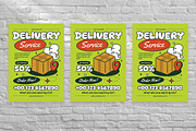 Green Delivery Service Flyer Set, a Flyer Template by Aiyari Graphic (Thumbnail 3 of 3)