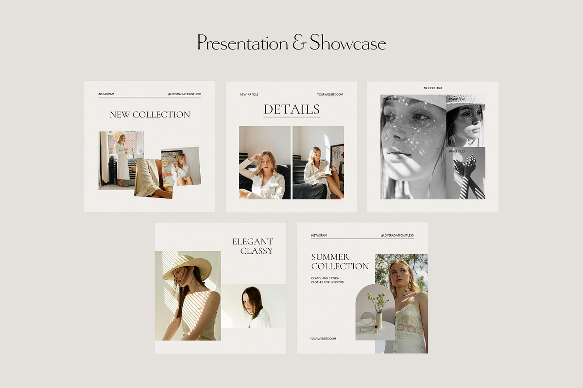 CANVA PS Instagram Posts Templates, a Social Media Template by Love Radiation Studio (Photo 6 of 22)