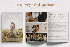 Photography Price Guide Template