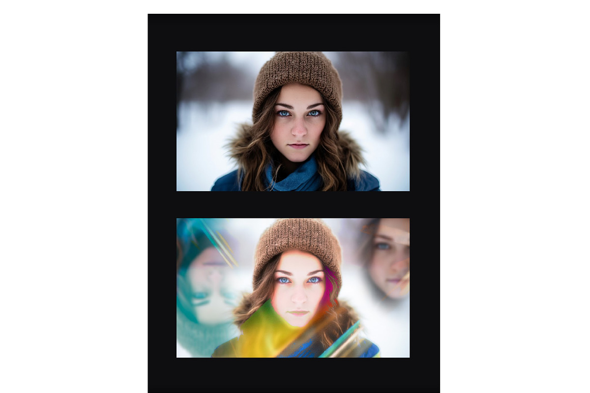 Rainbow Prism Poster Photo Effect, a Brushes & More by studiogstock (Photo 2 of 2)