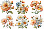 Whimsical Spring Flowers Clipart, an Illustration by Libby Wishes (Thumbnail 2 of 8)