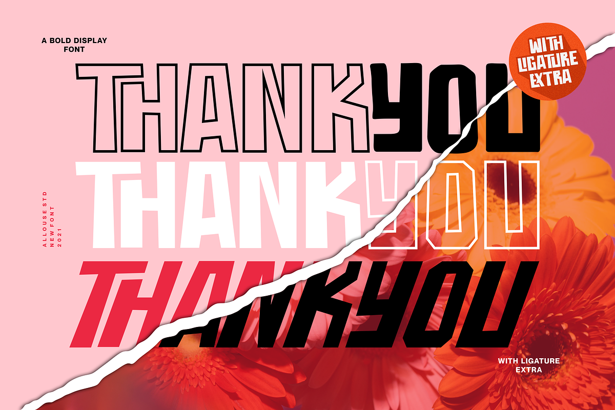 Throostle a Bold Display Font Family, a Sans Serif Font by Allouse Studio (Photo 10 of 10)