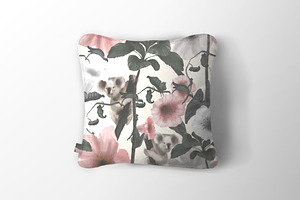 Koala, Luxury Floral Pattern