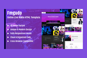 Fmgudo - Online Radio Template