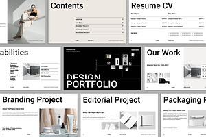 Graphic Design Portfolio Template, a Presentation Template by E-Type