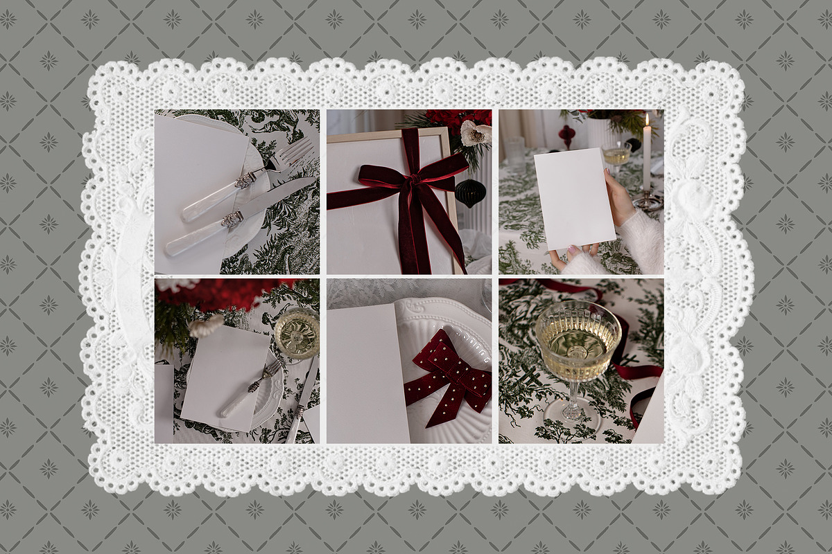 Toile De Noel Christmas Mockup, a Household Mockup by Muse Mockups (Photo 4 of 16)