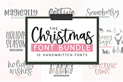 Christmas Font Bundle | 10 Fonts, a Script Font by KA Designs (Thumbnail 1 of 33)