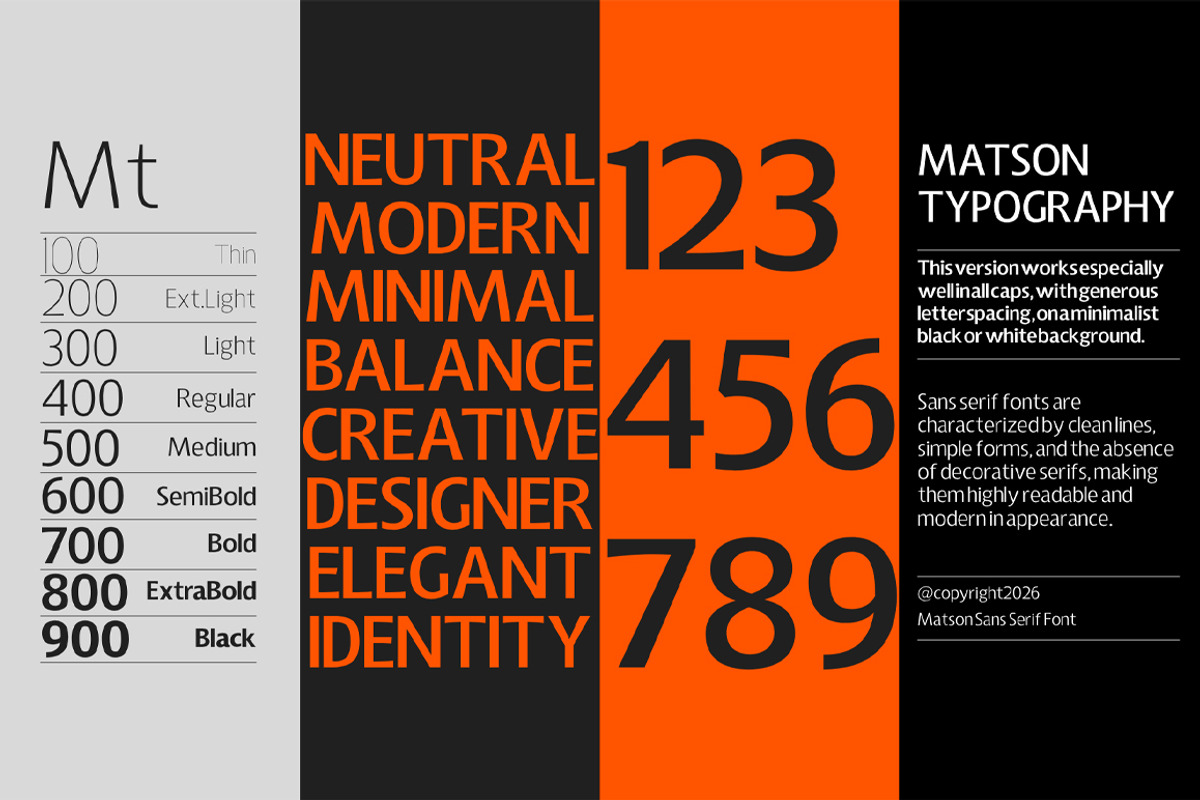 Matson Sans Serif, a Sans Serif Font by josstype (Photo 2 of 10)