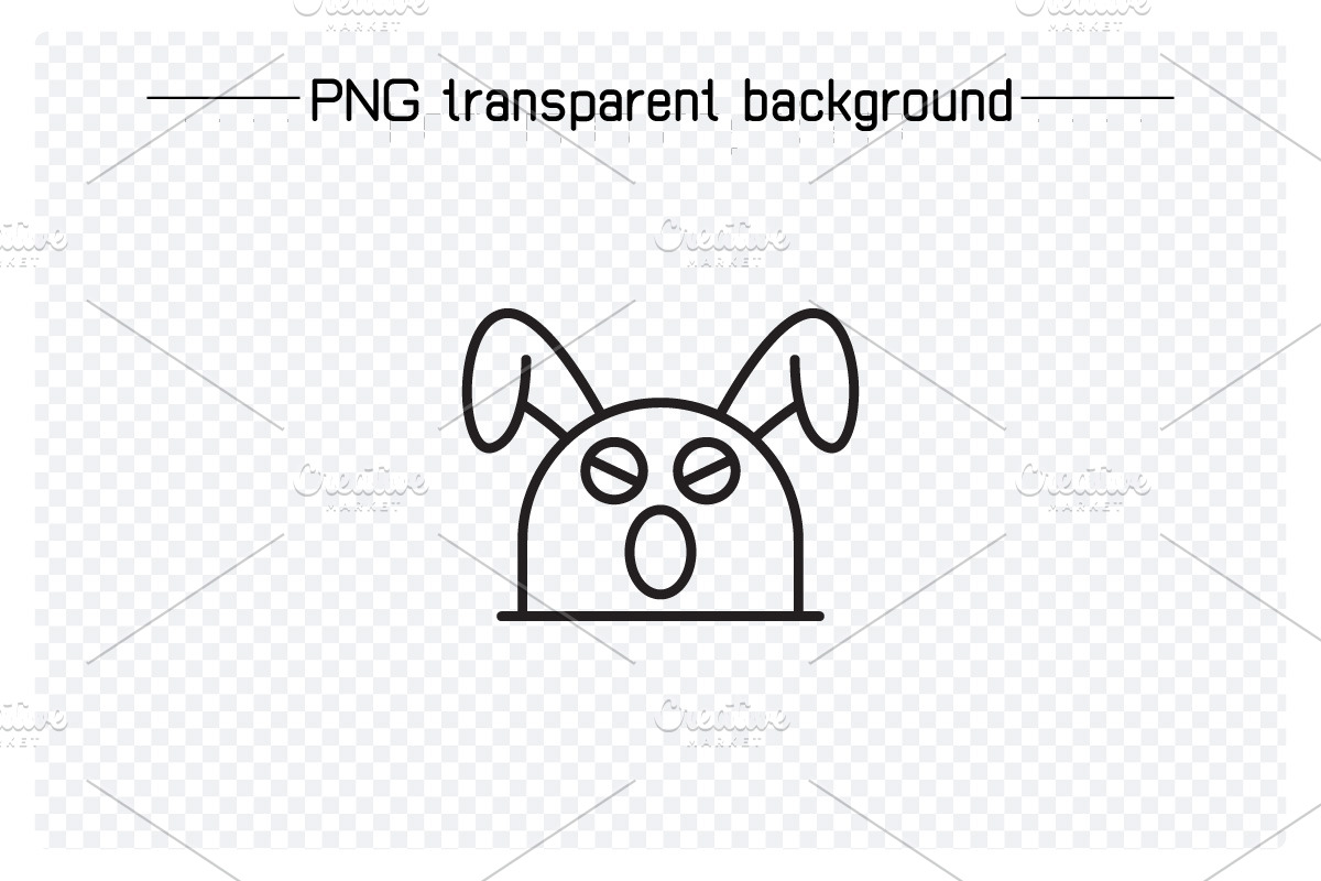 Stun and Angry Rabbit Emoticons, a Solid Icon by Designfour (Photo 5 of 7)