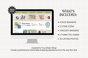 Khaki Etsy Shop Kit Template, a Branding & Logo Template by Anna Design Studio (Thumbnail 2 of 8)
