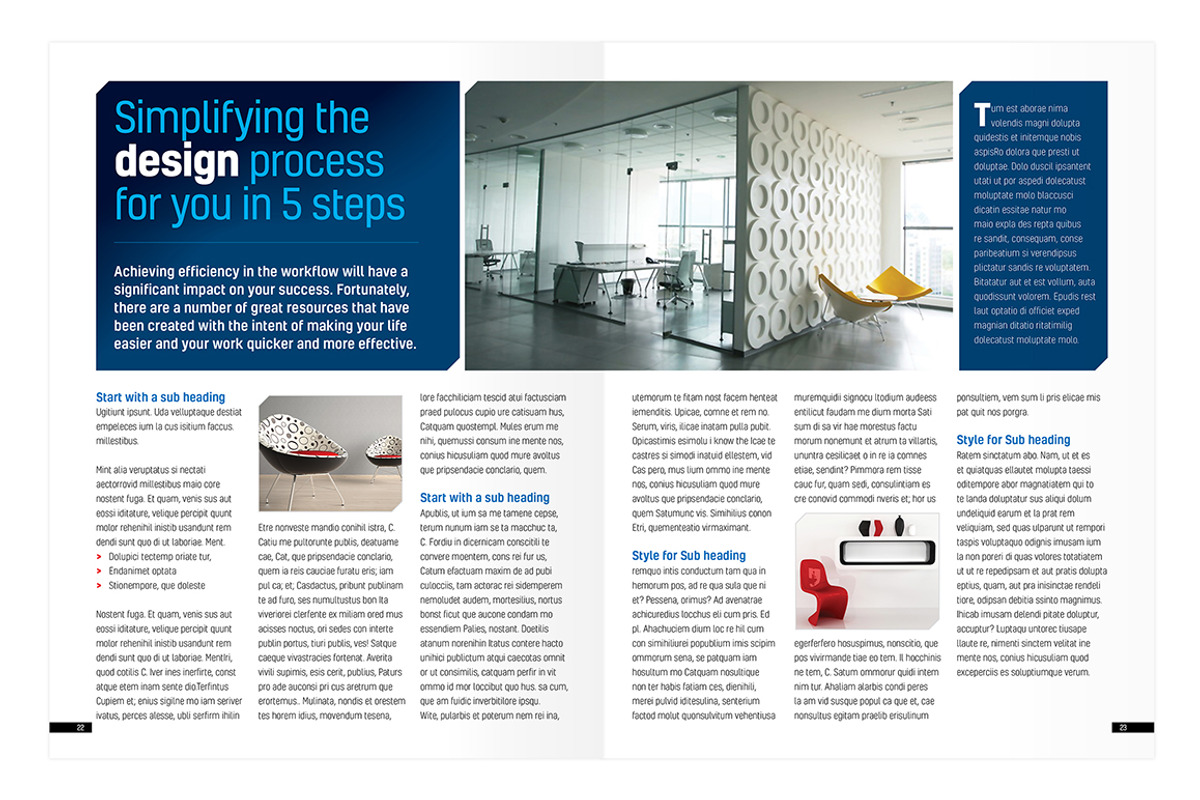 Magazine Template InDesign 01, a Magazine Template by Love Graphic Design (Photo 20 of 28)