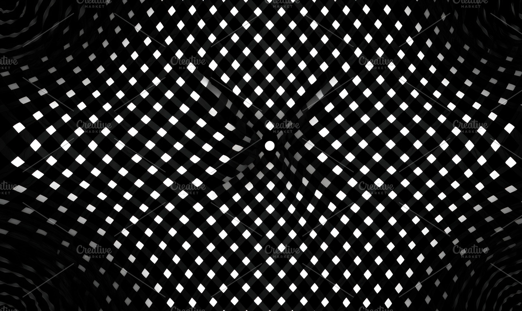 Abstract black and white optical illusion pattern with warped ch, an Abstract Photo by José Manuel Gelpi