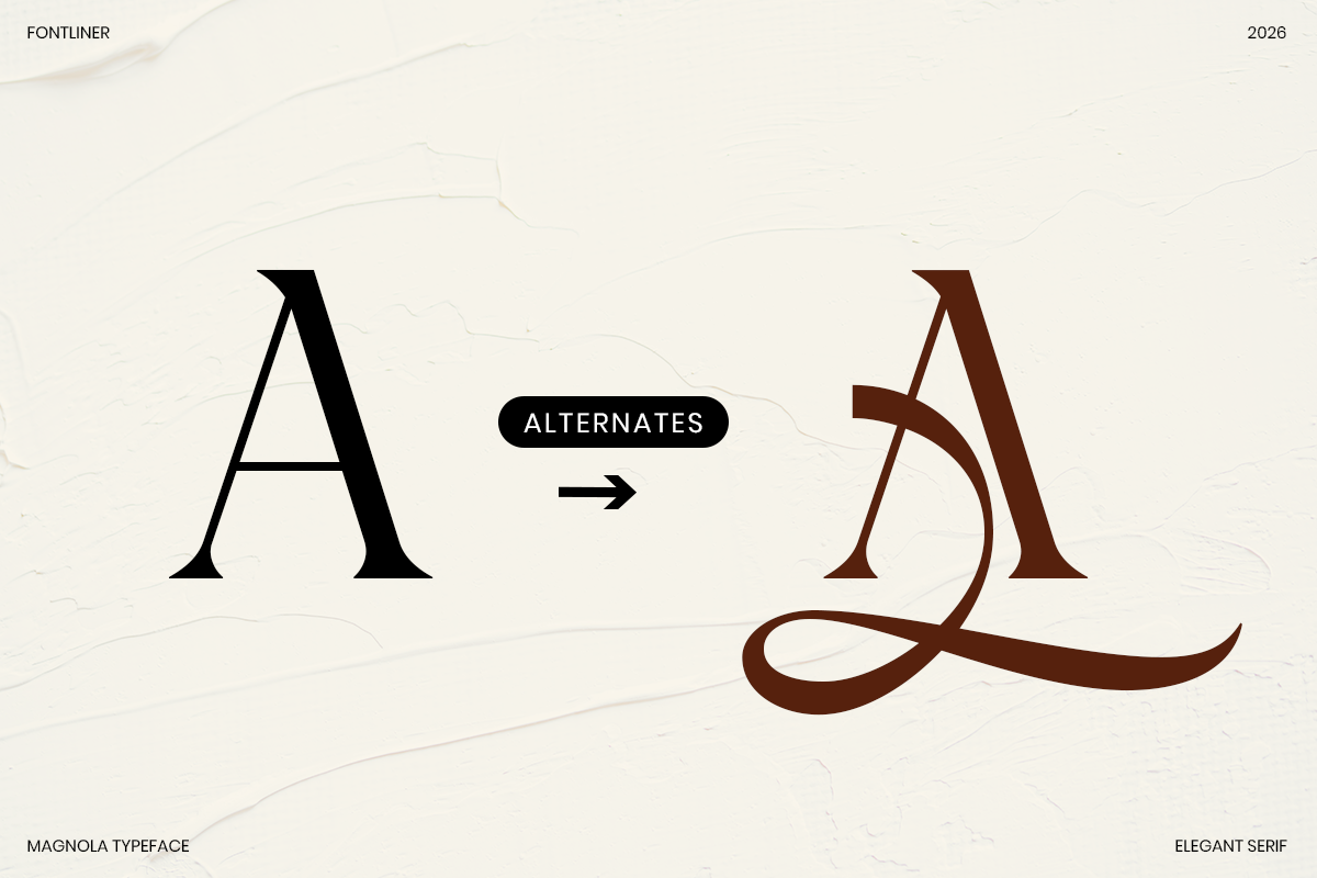 Magnola - Elegant Modern Serif, a Serif Font by Font Liner (Photo 8 of 11)
