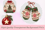 Cute Christmas Decor Cliparts Vol-2, a Seasonal Illustration by Ink Gallery (Thumbnail 4 of 9)