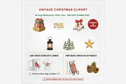 Vintage Christmas Clipart, a Seasonal Illustration by Tanya Kart (Thumbnail 8 of 10)