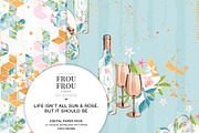 Summer Rose Gold Floral Paper Pack, a Pattern Graphic by Frou Fou Craft (Thumbnail 6 of 7)