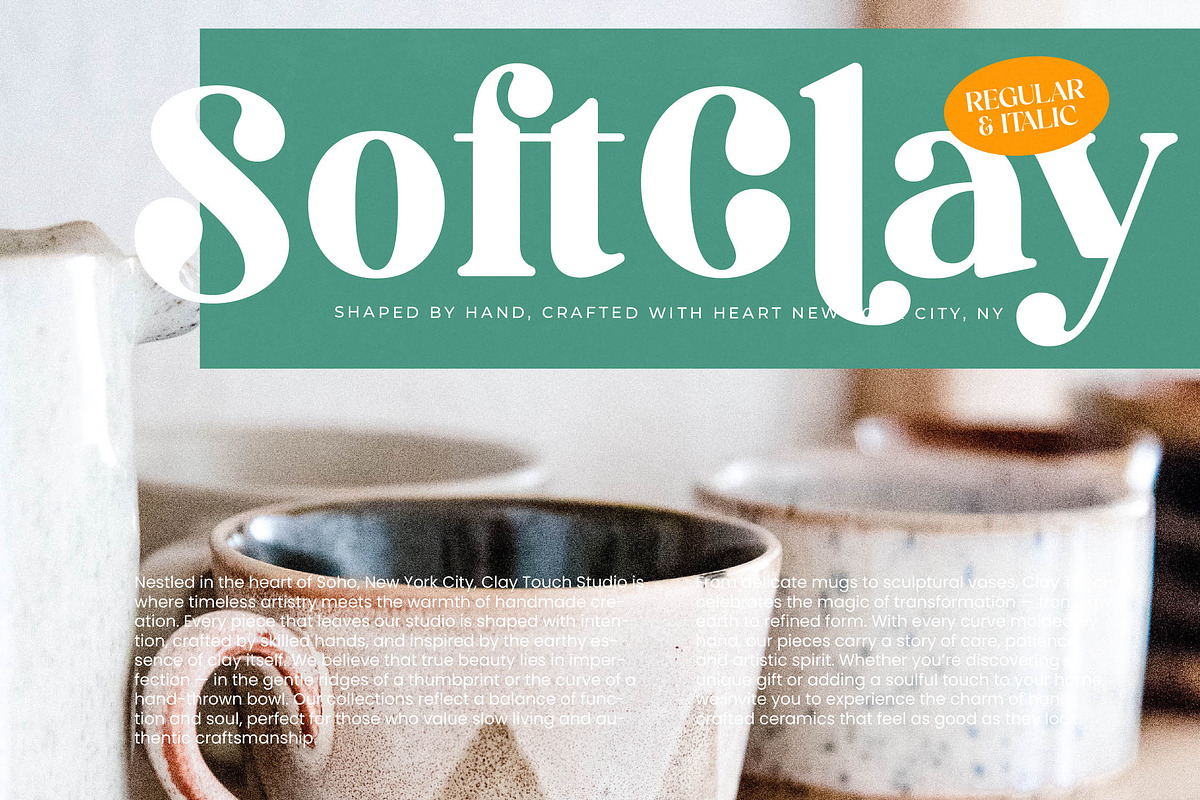 Royals Mugtile Modern Serif, a Serif Font by timelesstype.co (Photo 16 of 20)