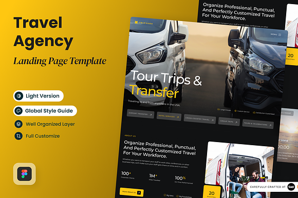 Travel Agency Landing Page preview 5
