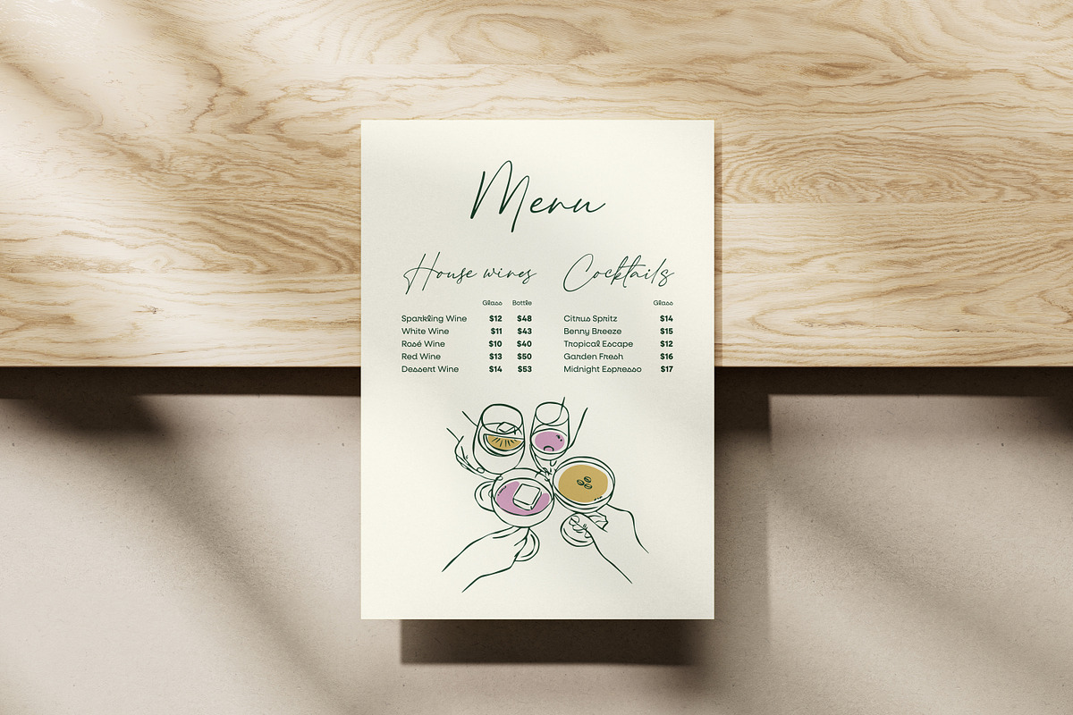 Cocktails and wine 130 illustrations, a Food Illustration by DesignThatMatters (Photo 5 of 12)