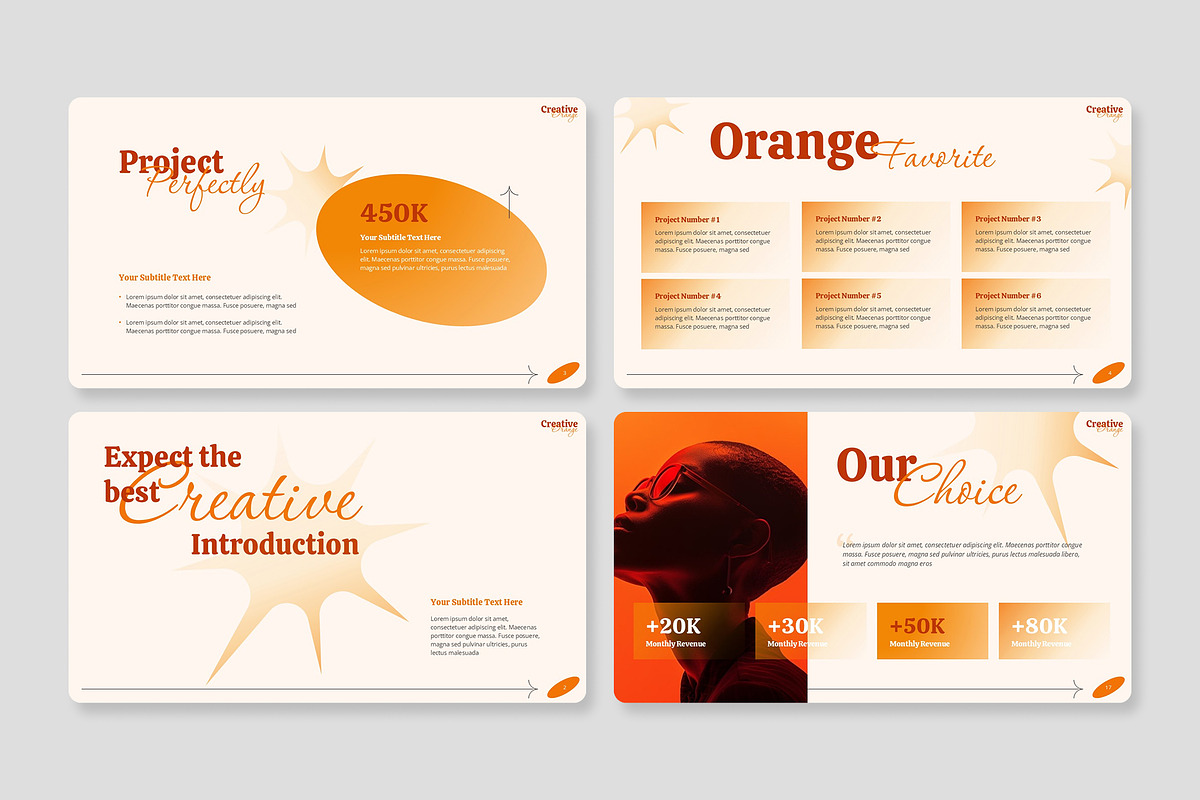 Creative Orange Multipurpose PPT, a Presentation Template by Premast