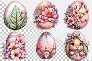 Happy Easter Egg Clipart Bundle., an Illustration by SVGArt (Thumbnail 2 of 8)