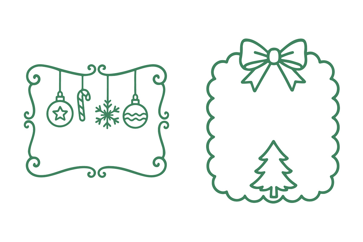Christmas EPS PNG Frame Bundle, an Illustration by Daily.Designs (Photo 5 of 5)